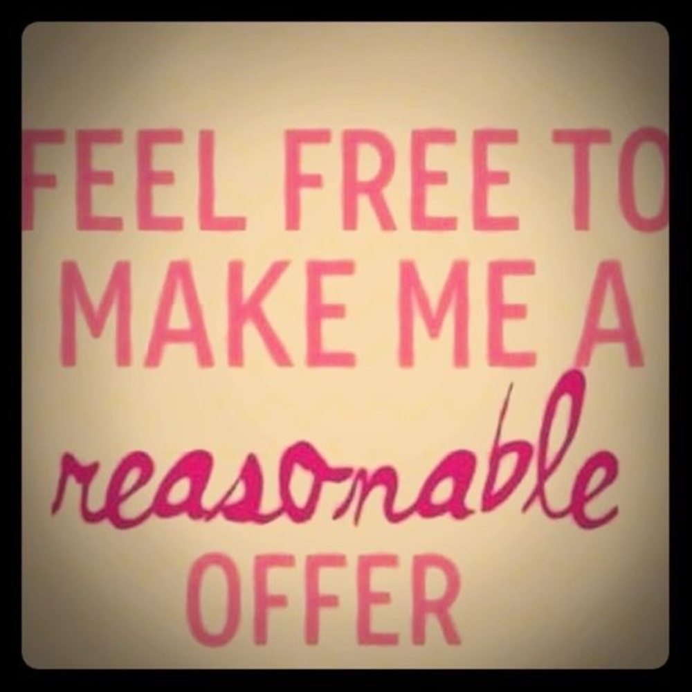 Taking reasonable offers